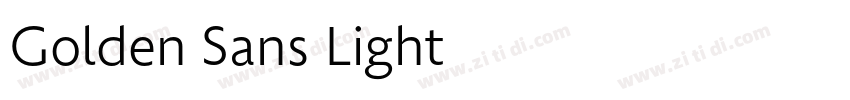Golden Sans Light字体转换